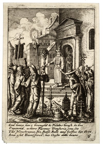 Jesus before Pilate by Wenceslaus Hollar